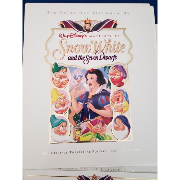 Walt Disney's Masterpiece SNOW WHITE Exclusive Deluxe Video Edition Complete Set - Picture 5 of 7